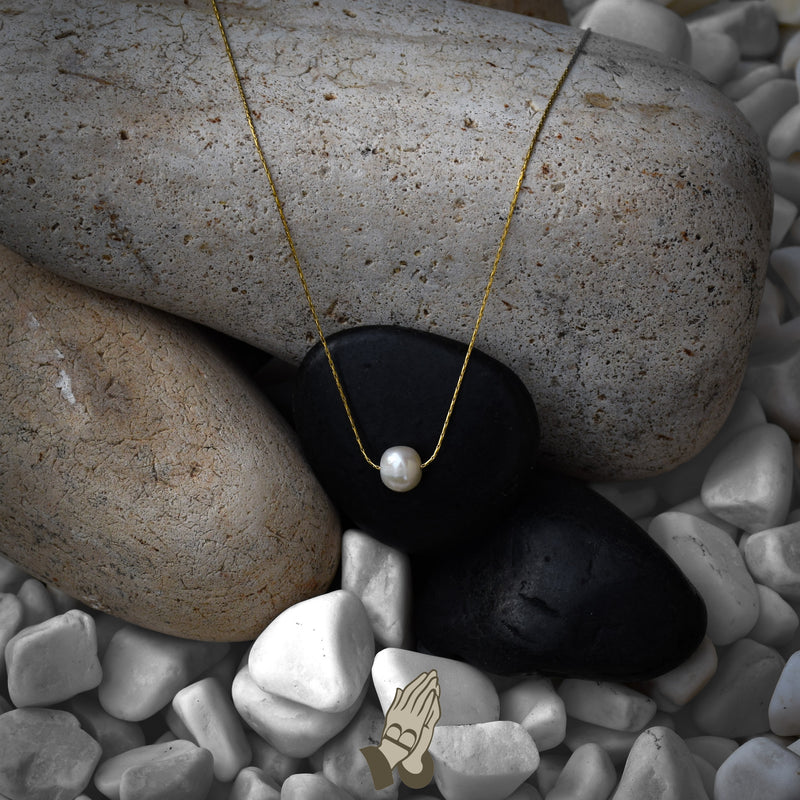 שרשרת זהב לאישה | שרשרת פנינה