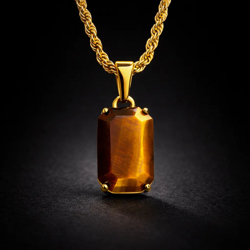 שרשרת עין הנמר בציפוי זהב